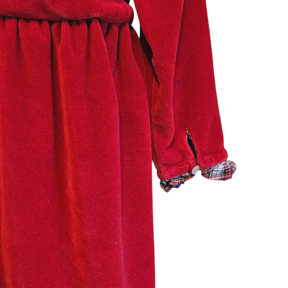SUPER CUTE! Ralph Lauren Toddler Velour Holiday Dress Red 18 Months - Picture 8 of 8